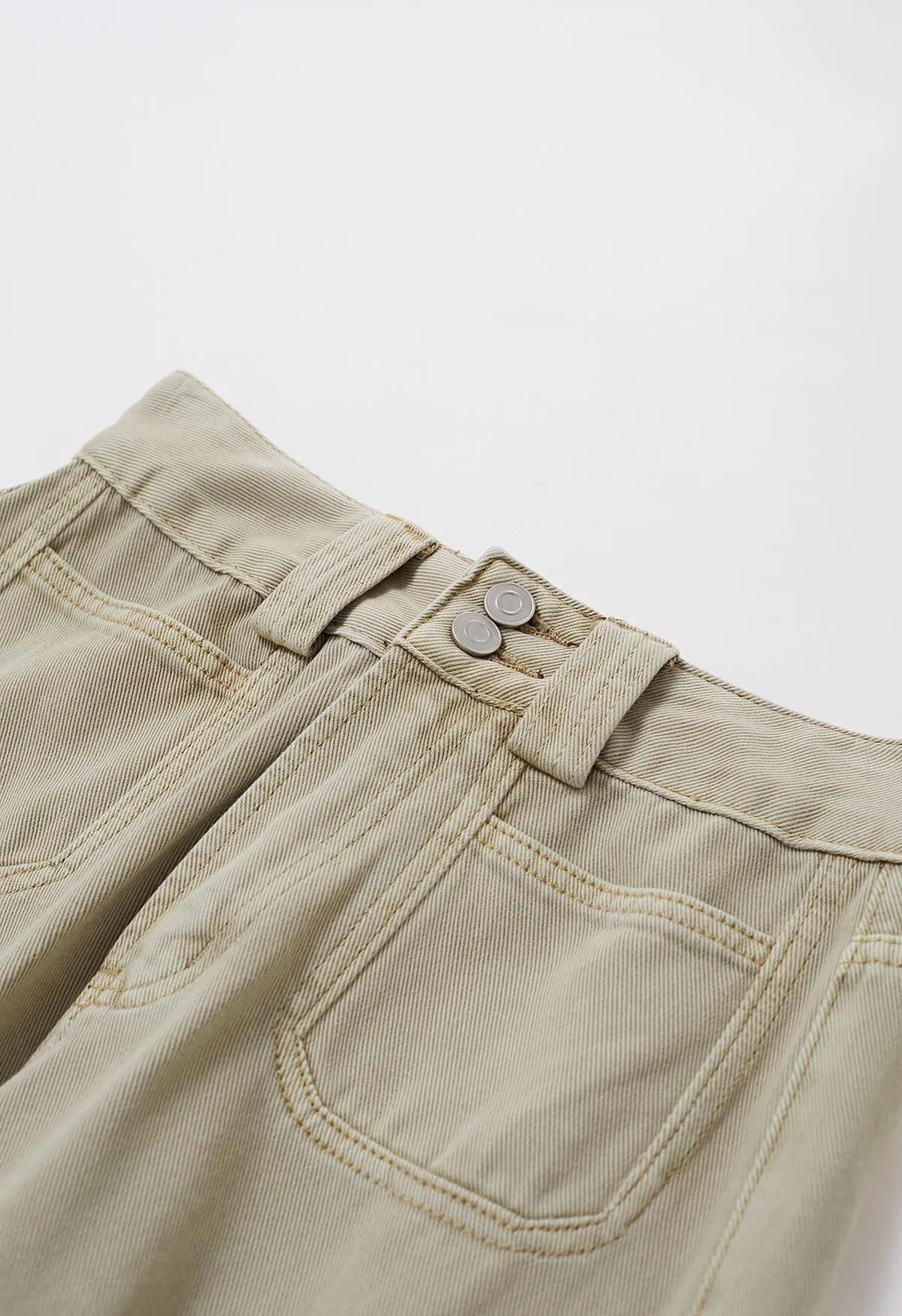 Vintage Sage Charm Straight Jeans