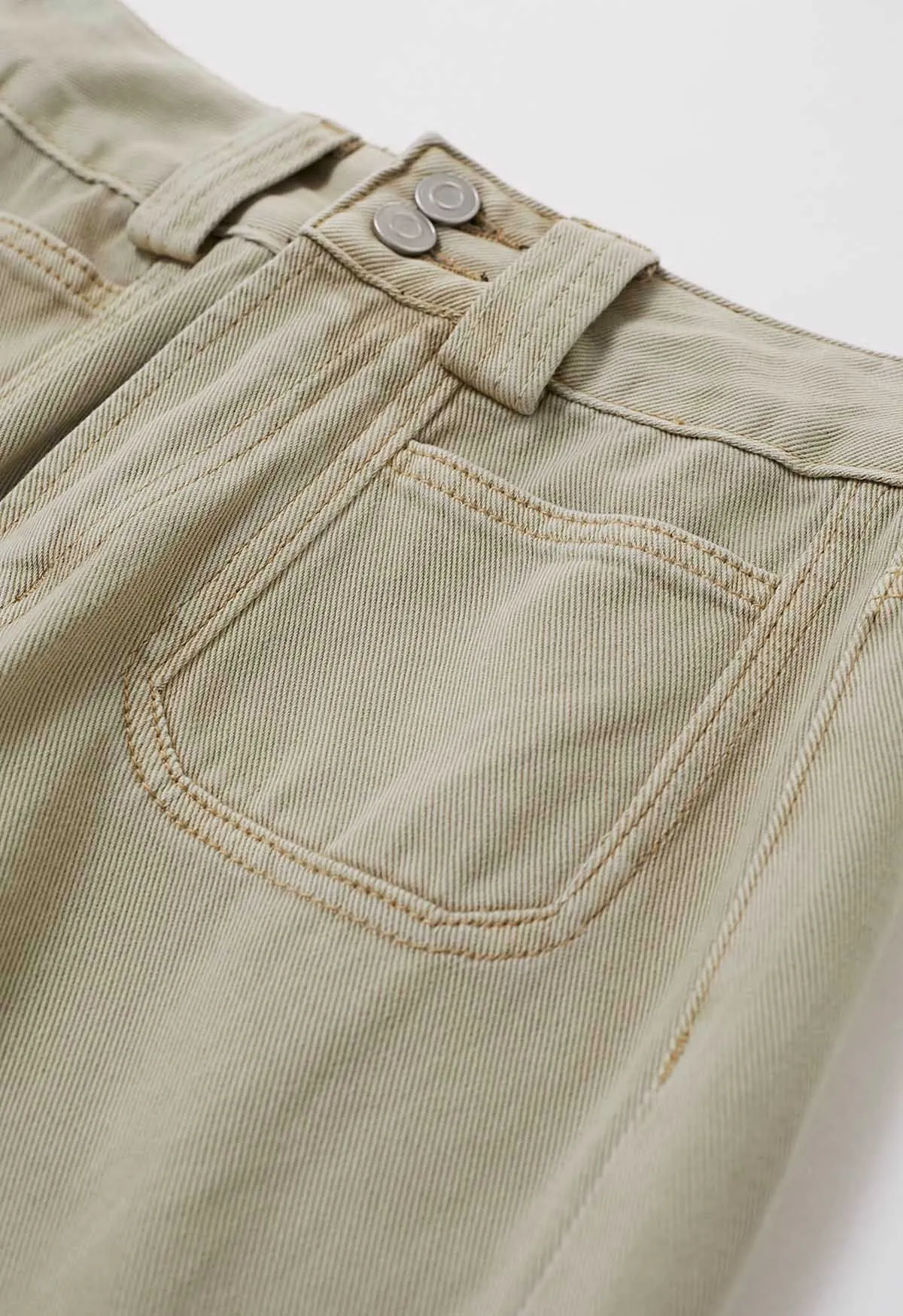 Vintage Sage Charm Straight Jeans