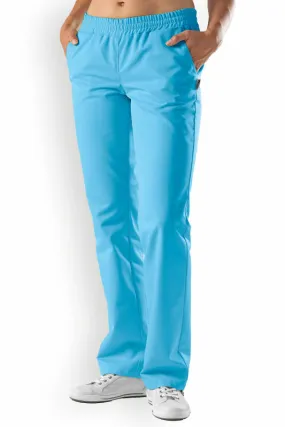 JUST STRONG Women's Turquoise Elastic Waist Pants