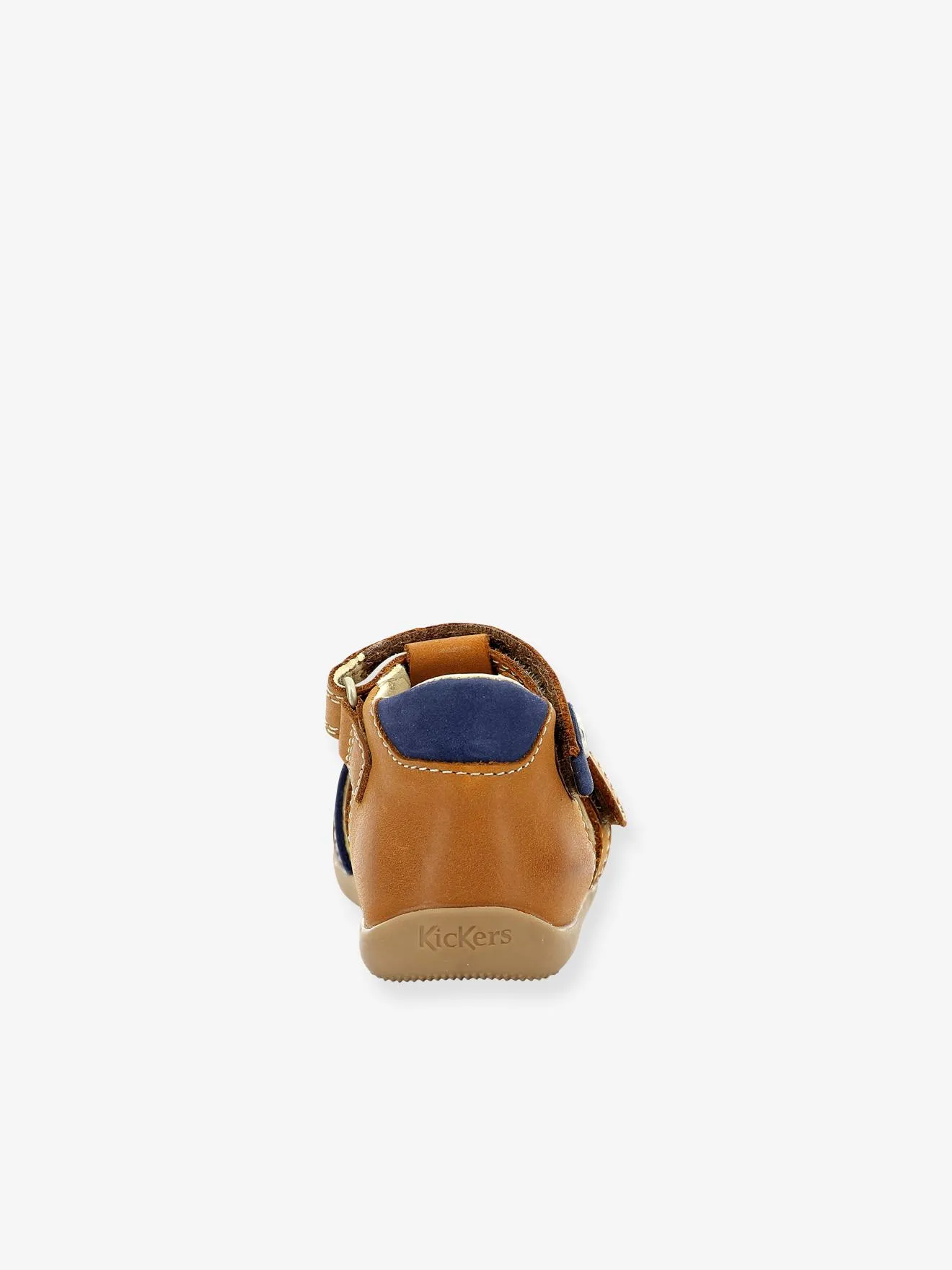 Kickers Caramel Leather Baby Sandals