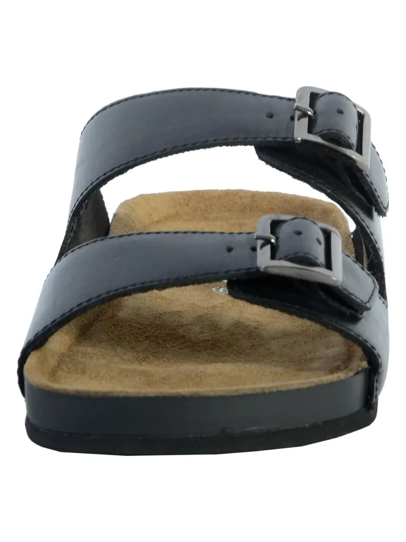 Leather Sandals Redskins California - Black