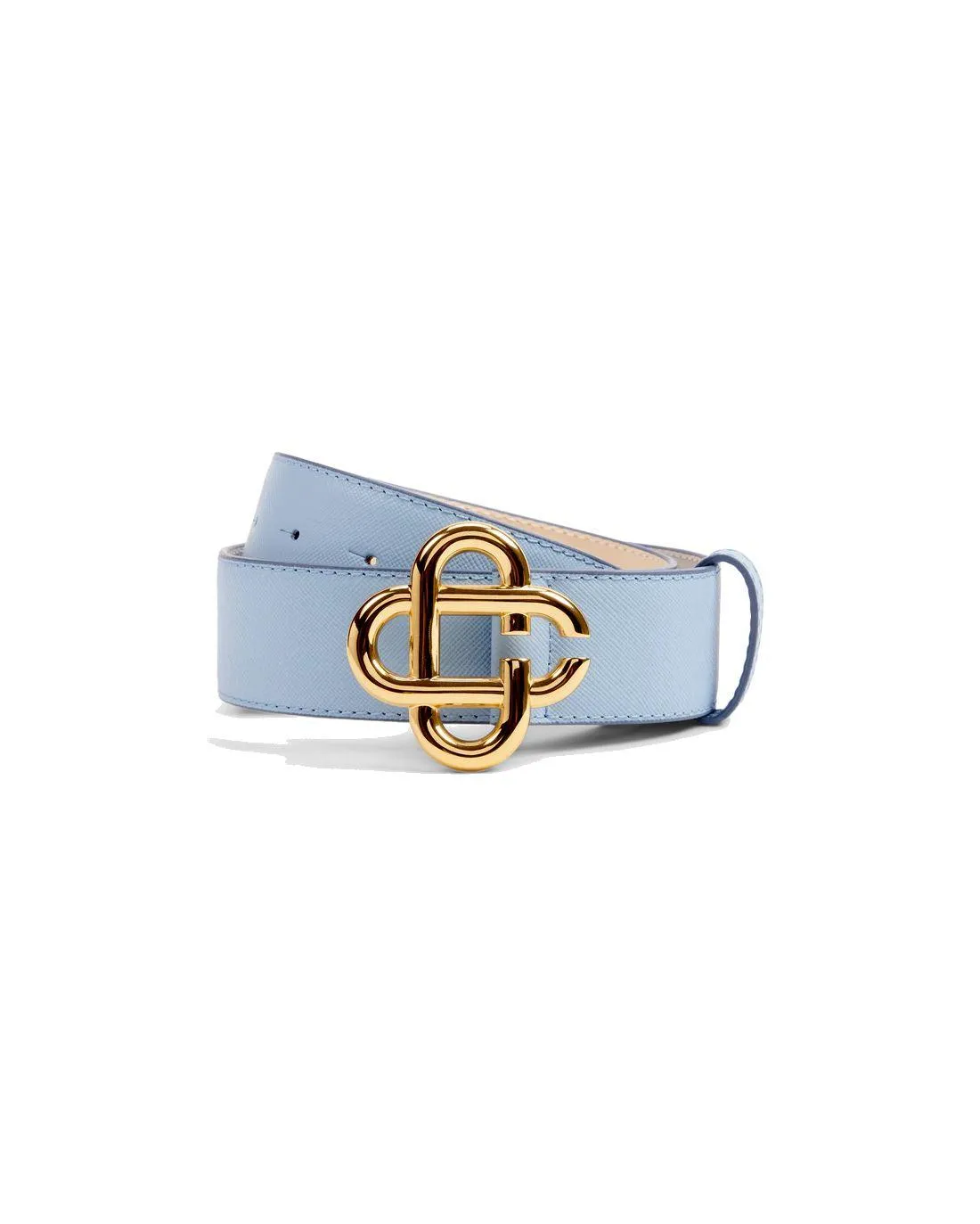 Light Blue Casablanca Paris Logo Buckle Belt - Chez Maman Rouen