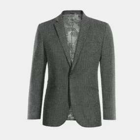 Limited Edition Dark Gray Houndstooth Tweed Jacket