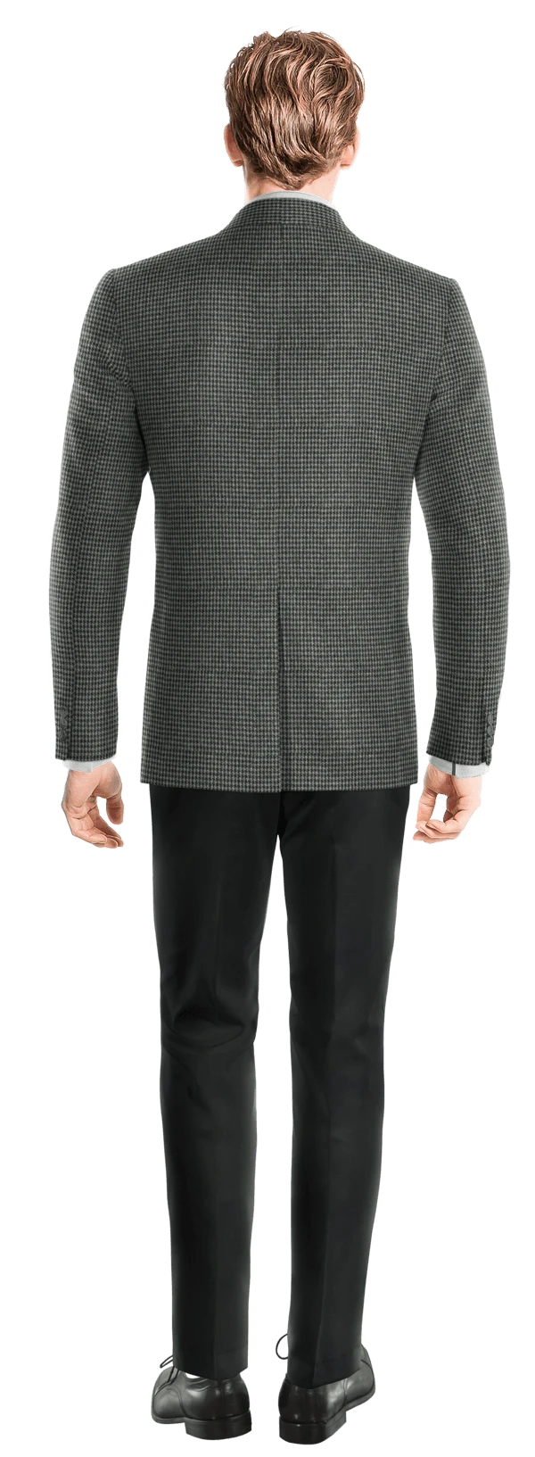 Limited Edition Dark Gray Houndstooth Tweed Jacket