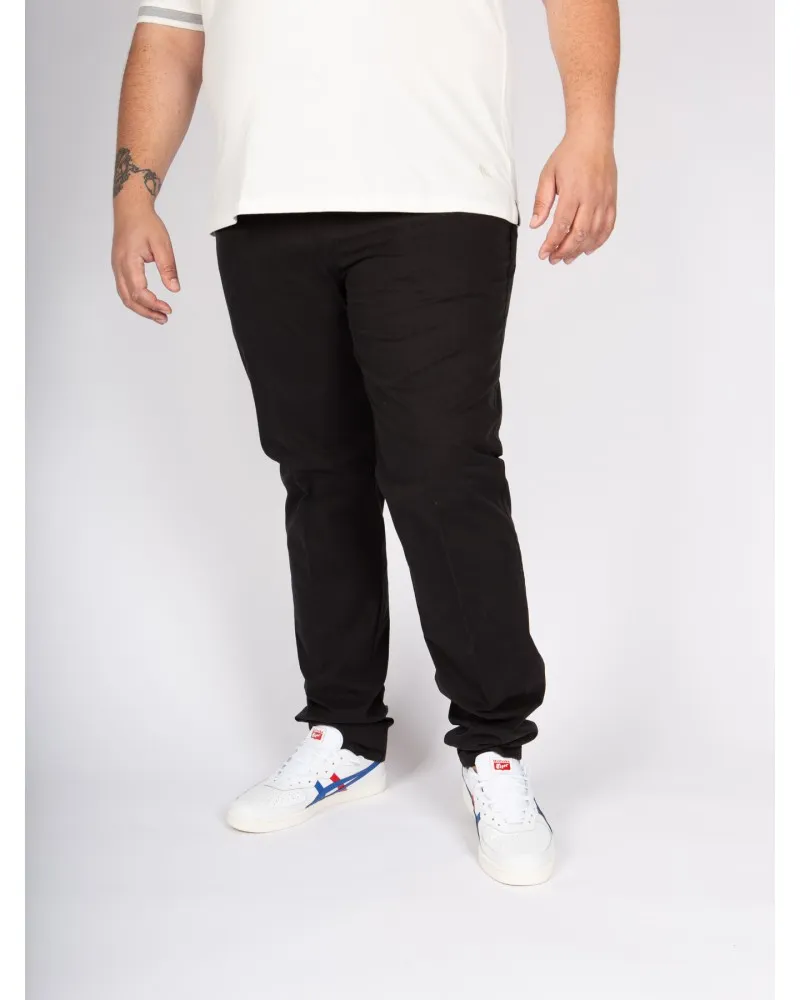 Maneven Black Chino Pants in Plus Sizes - Size-factory