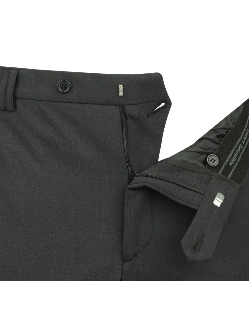 Maneven Anthracite Dress Pants in Plus Sizes - Size-factory