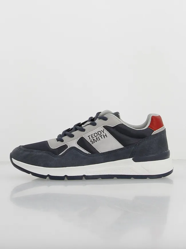 Men's Blue Navy Low-Top Sneakers - Teddy Smith | wimod