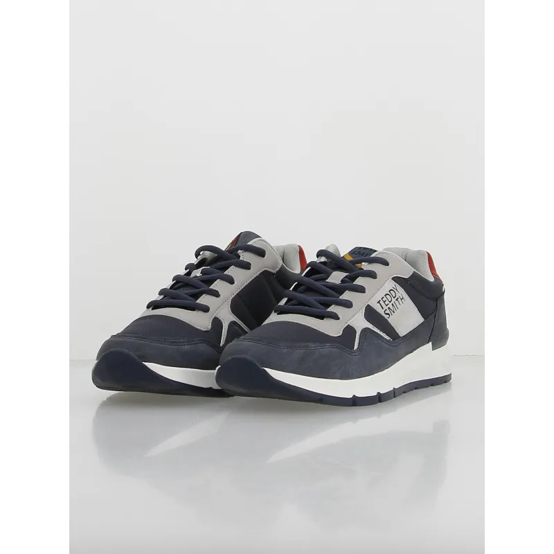 Men's Blue Navy Low-Top Sneakers - Teddy Smith | wimod