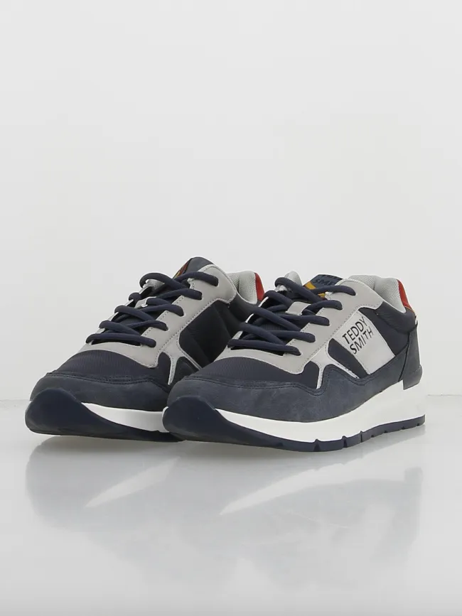 Men's Blue Navy Low-Top Sneakers - Teddy Smith | wimod