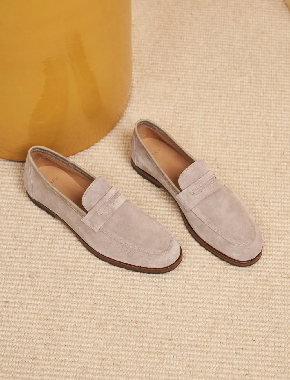 Men's Comfortable Gray Suede Loafers: The Stylish Choice