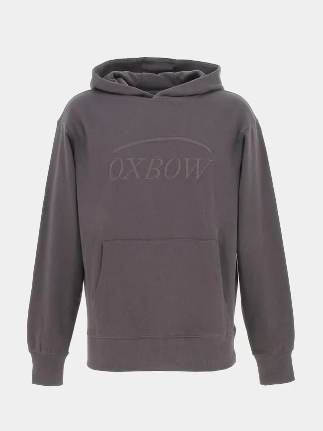 Oxbow Gray Men's Logo-Embroidered Hoodie Sweatshirt