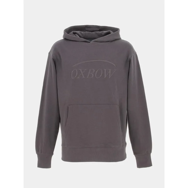 Oxbow Gray Men's Logo-Embroidered Hoodie Sweatshirt