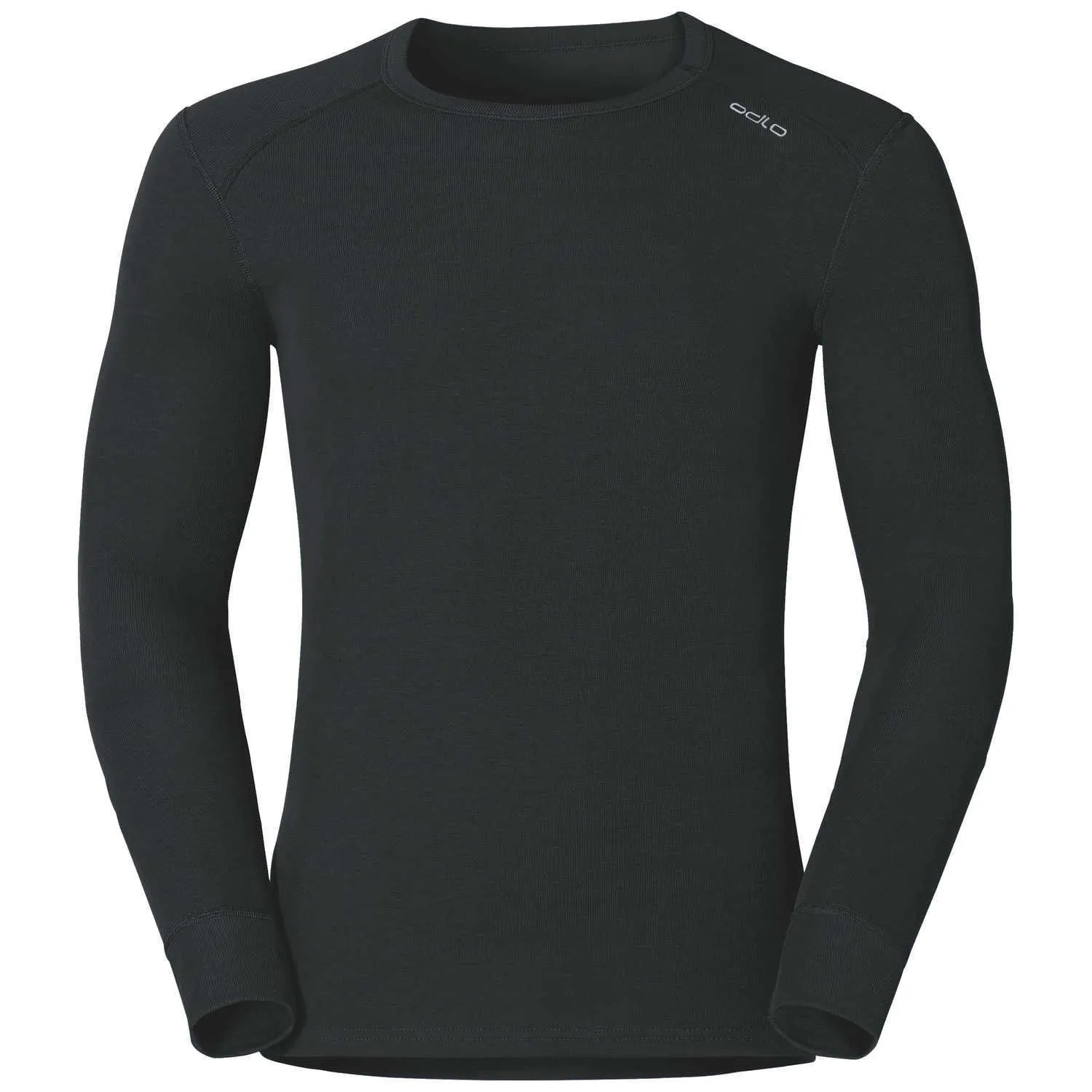 Men's Long Sleeve Crew Neck Warm Black T-Shirt