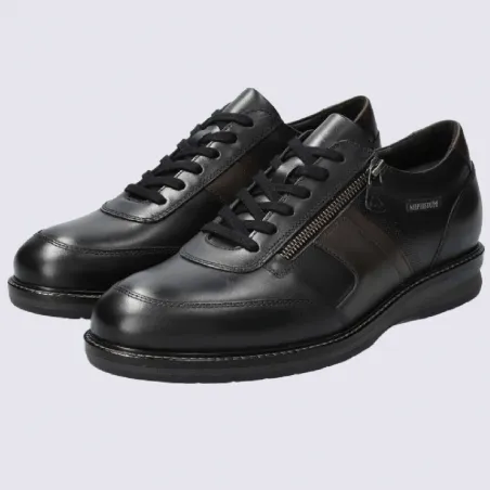 Mephisto Men's Leather Lace-Up and Zip Black Shoes | Igert Shoes & Leather Goods