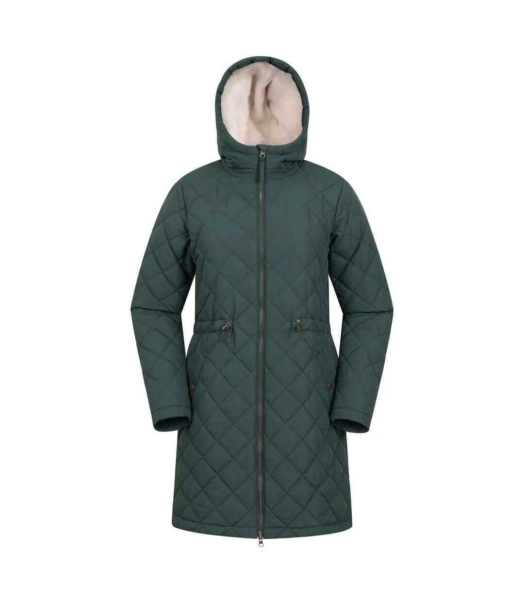 Missouri Women's Khaki Green Puffer Jacket - Mountain Warehouse