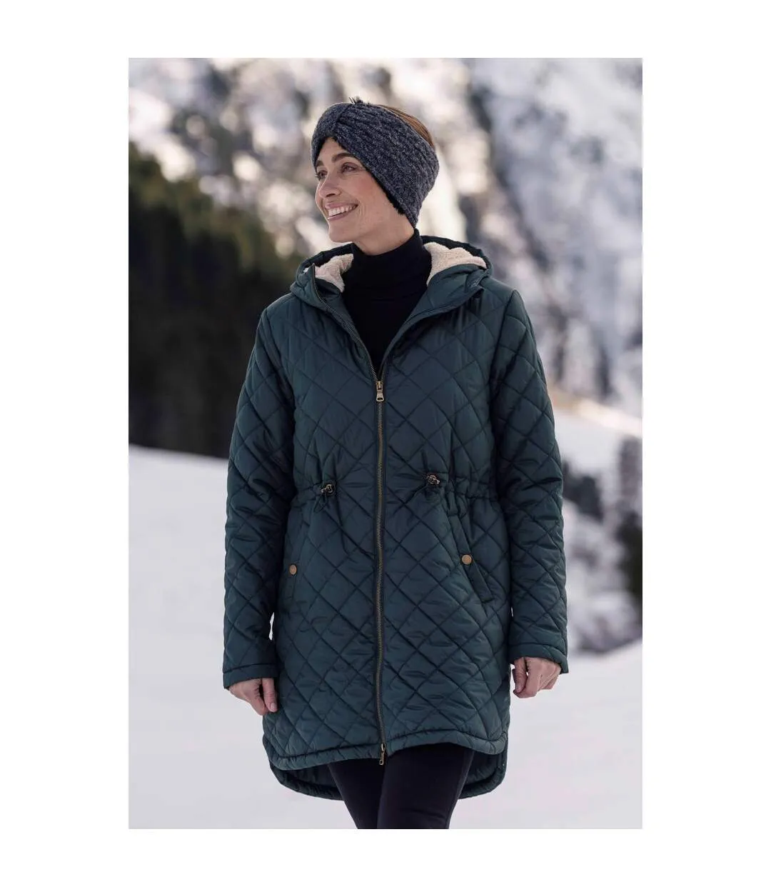 Missouri Women's Khaki Green Puffer Jacket - Mountain Warehouse