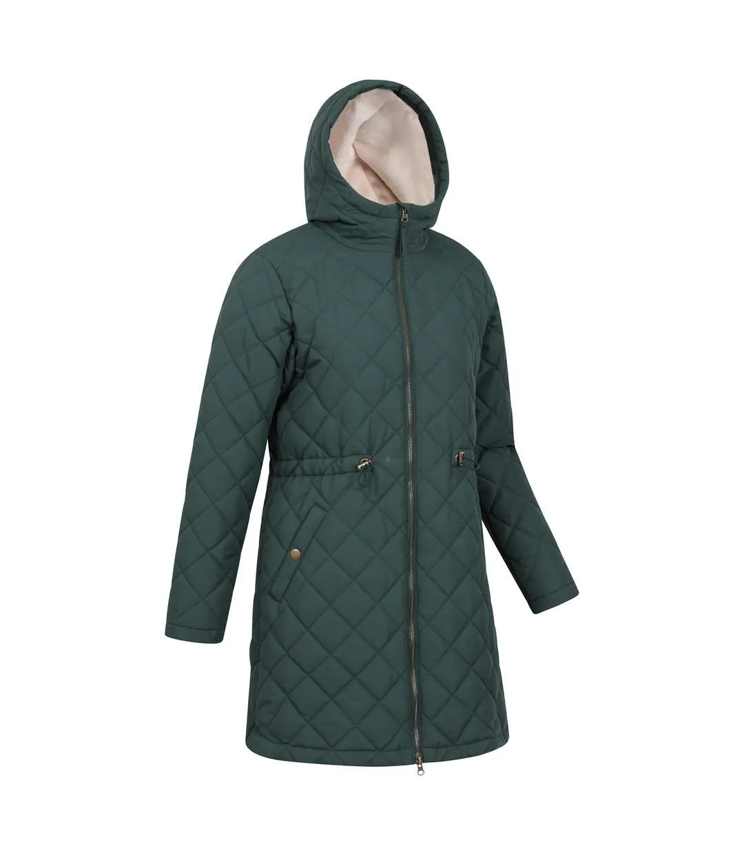 Missouri Women's Khaki Green Puffer Jacket - Mountain Warehouse