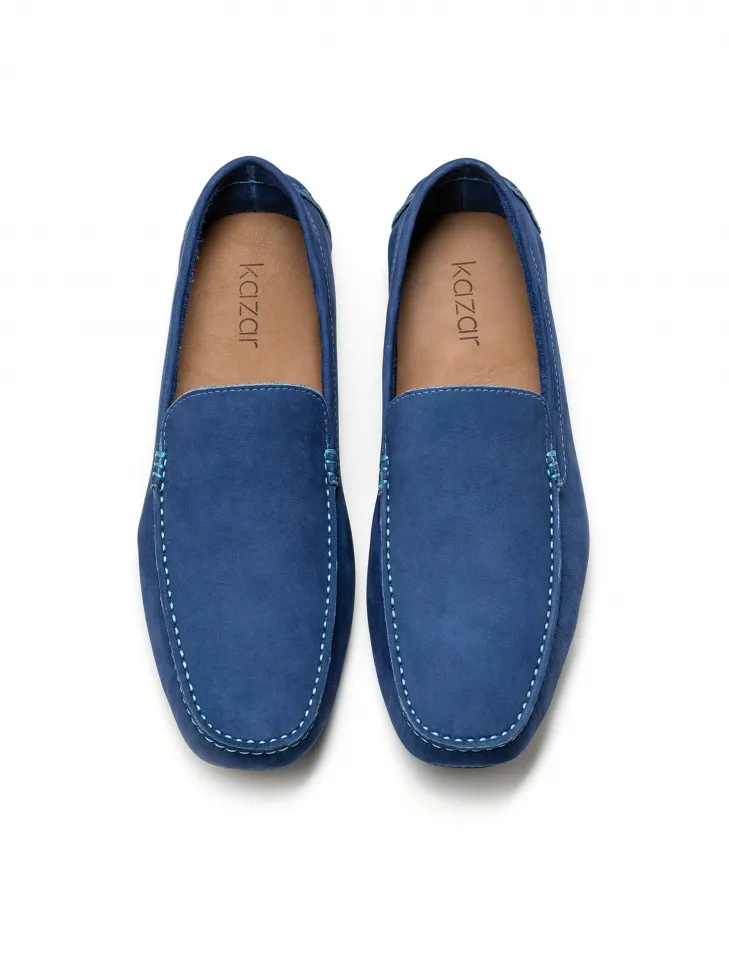 Mocassins bleus hommes