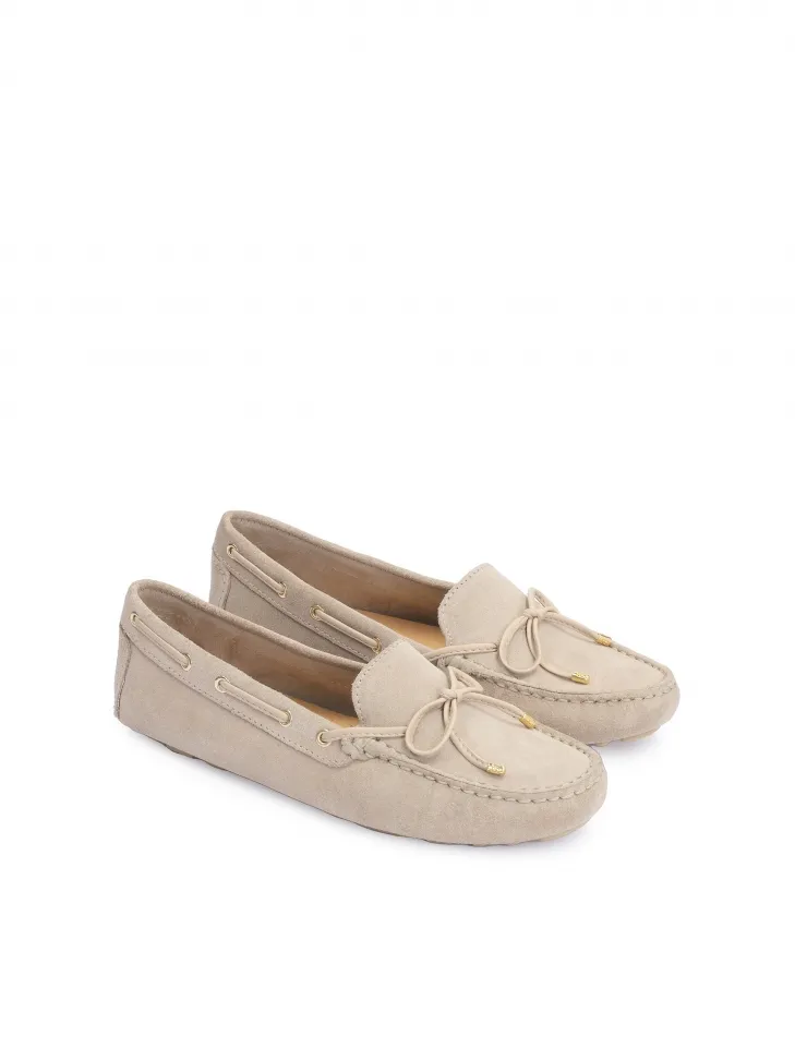 Comfortable and Timeless Nubuck Moccasins for Ladies