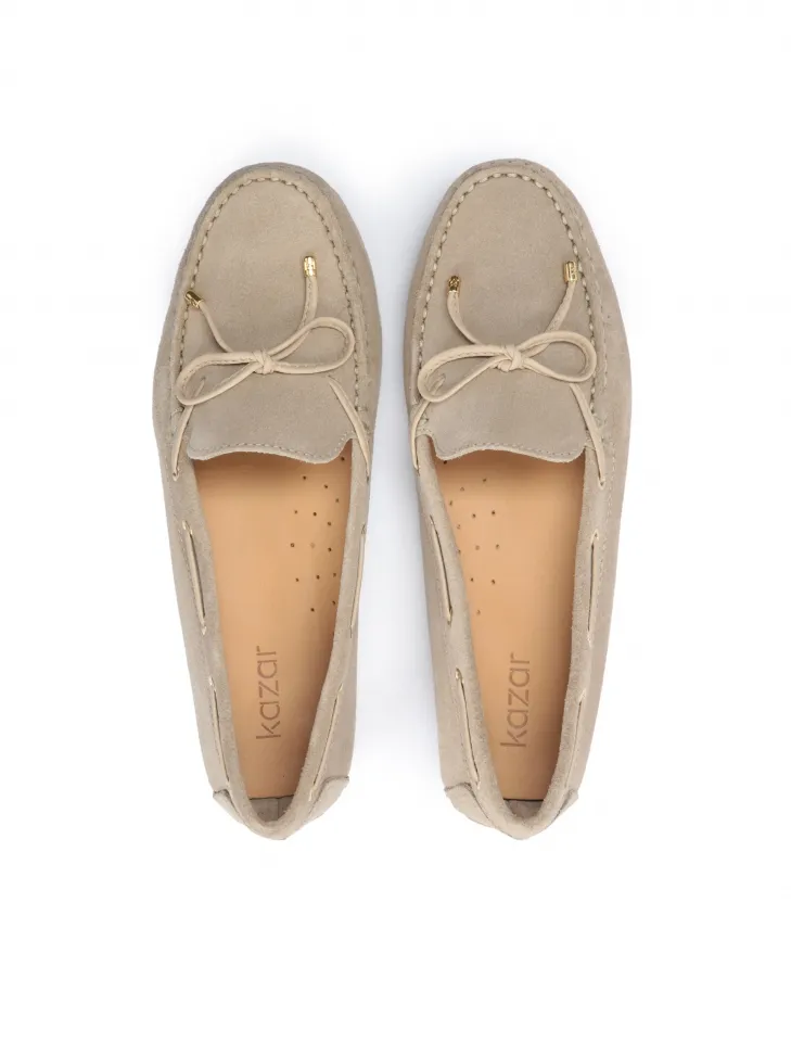 Comfortable and Timeless Nubuck Moccasins for Ladies