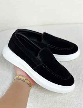 Suede Moccasins with Thick Soles - 59939 - JEANS INDUSTRY