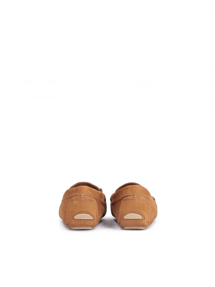 Ginger Moccasins for Ladies with Metal Buckle