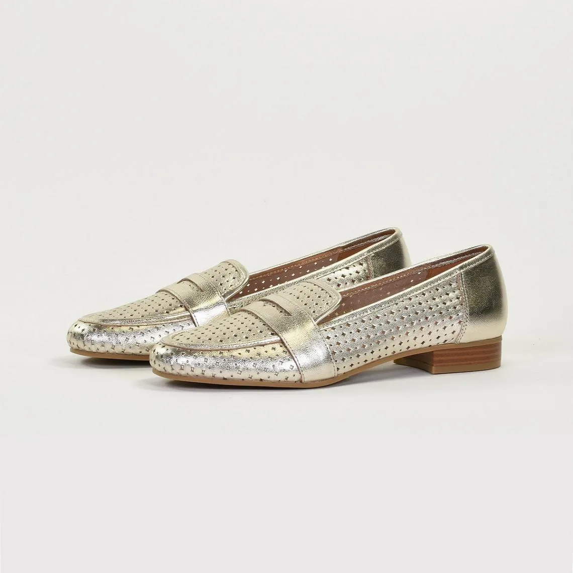 Platinum Leather JOUDE Moccasins | 3 Suisses