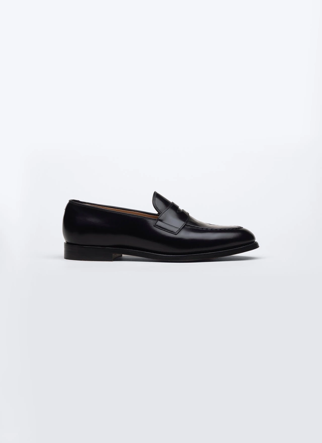 Black Leather Men's Loafers - Fursac - LMOCAS-SC99/20