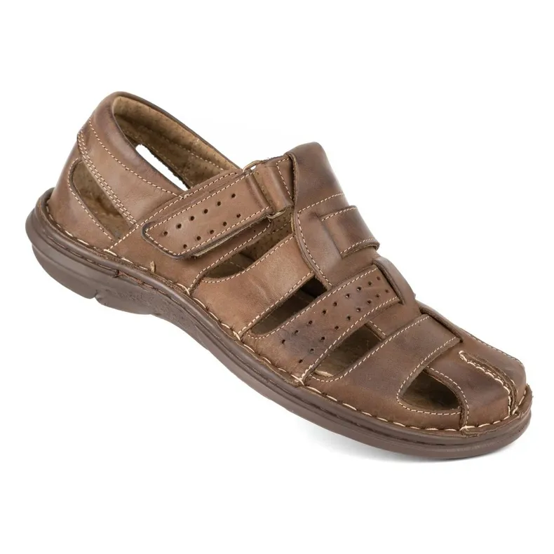 Brown Dark Brown Olivier Men's Sandals 467