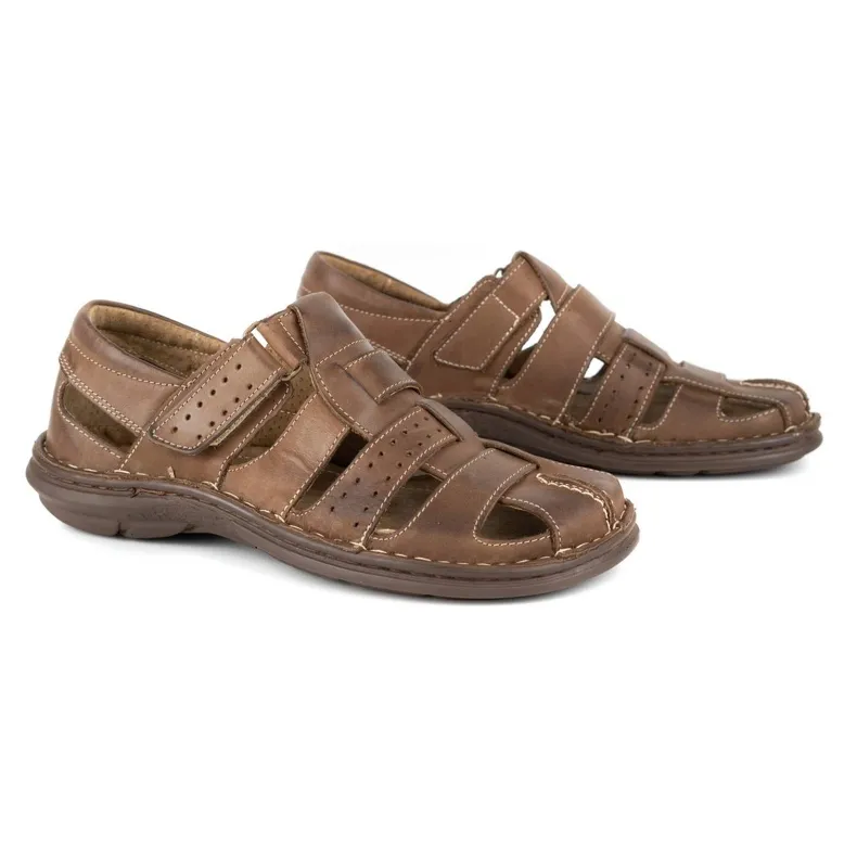 Brown Dark Brown Olivier Men's Sandals 467