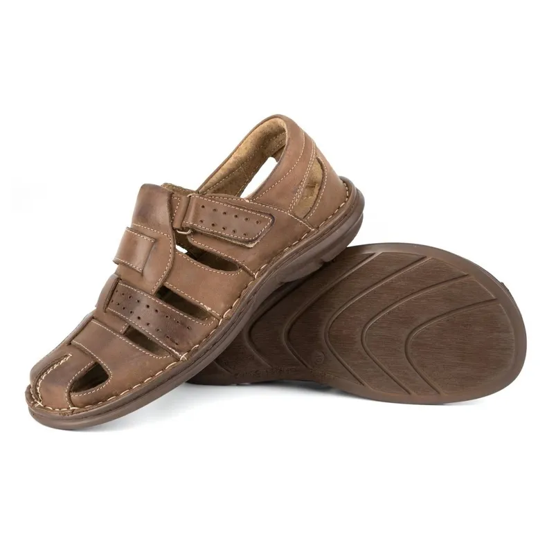 Brown Dark Brown Olivier Men's Sandals 467