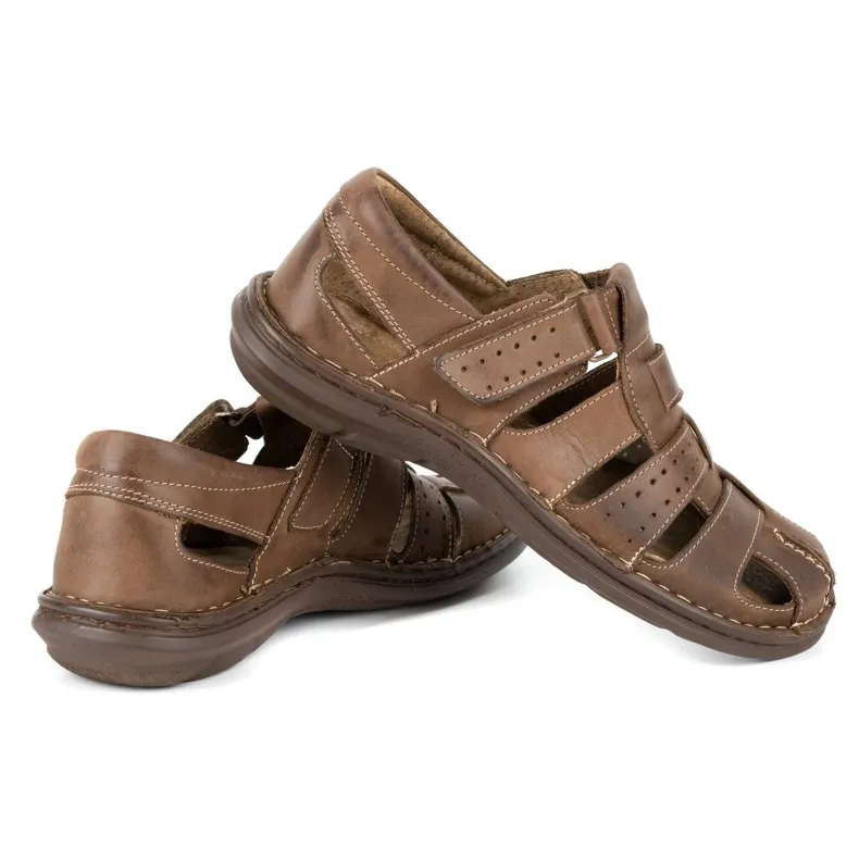 Brown Dark Brown Olivier Men's Sandals 467