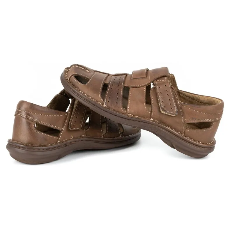 Brown Dark Brown Olivier Men's Sandals 467