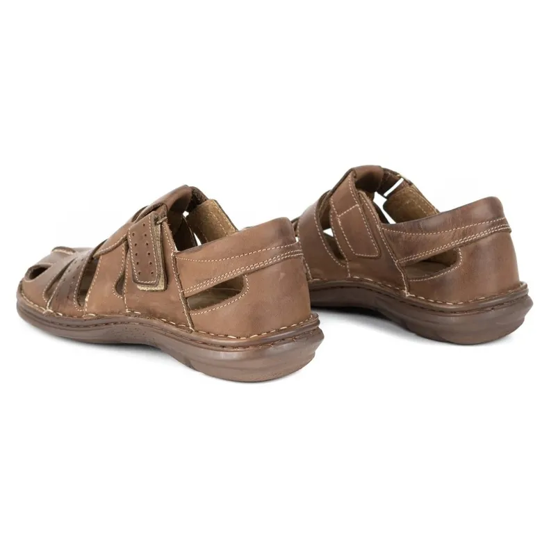 Brown Dark Brown Olivier Men's Sandals 467