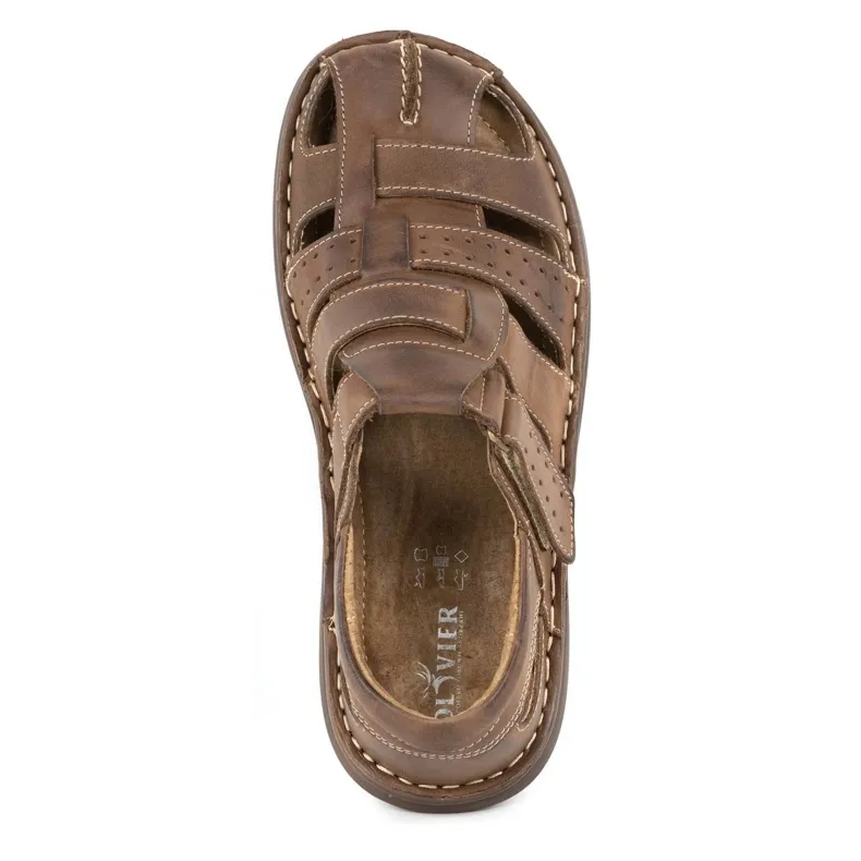 Brown Dark Brown Olivier Men's Sandals 467