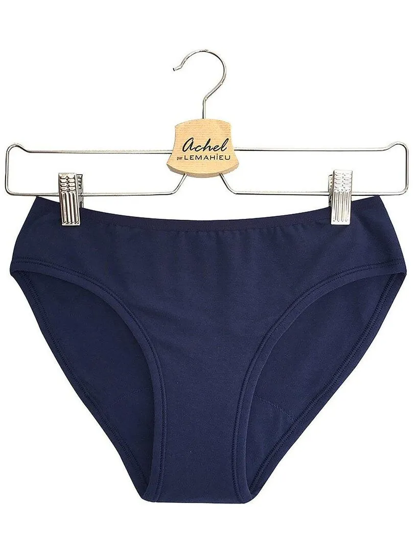 Organic Cotton Light to Medium Flow Menstrual Panties - Blue