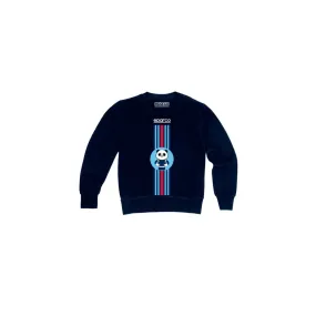 Panda Blue Sparco Kids Marine Sweatshirt