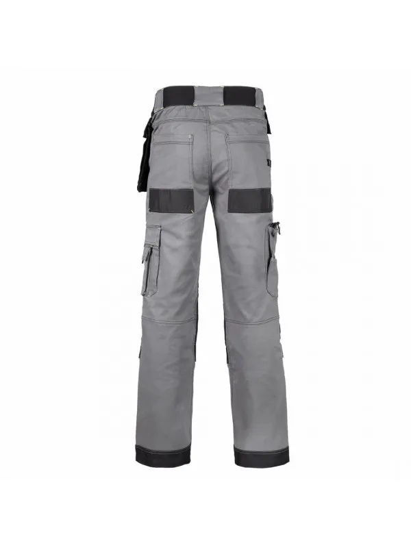 North Ways Gray and Black Stretch Cotton Work Pants