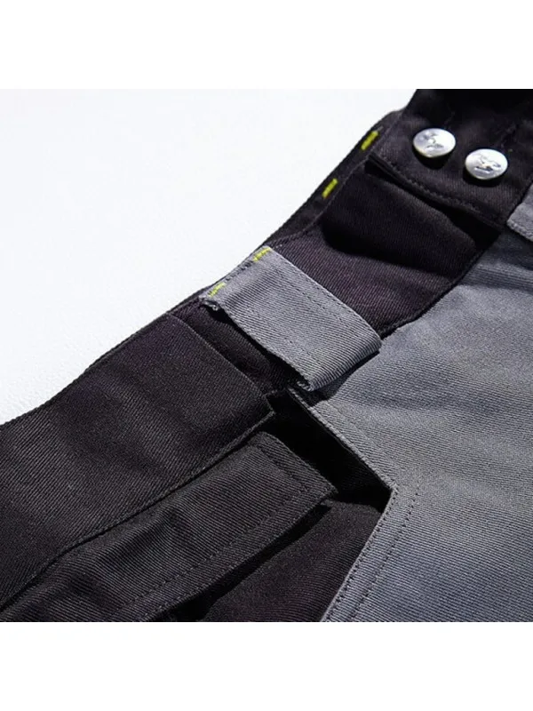 North Ways Gray and Black Stretch Cotton Work Pants