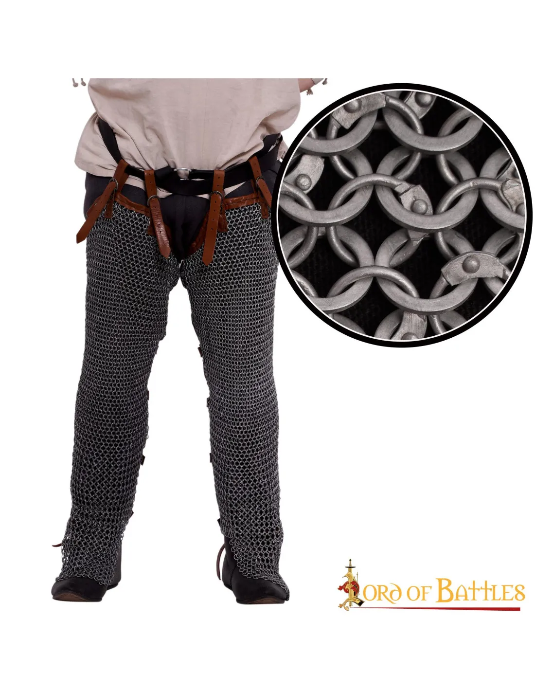 Aluminum Chainmail Pants (10mm rings) - Sword Boutique