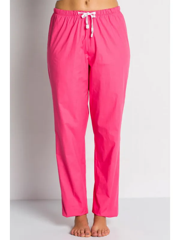 Fuchsia Pink Medical Pants, Stretch Unisex Fit