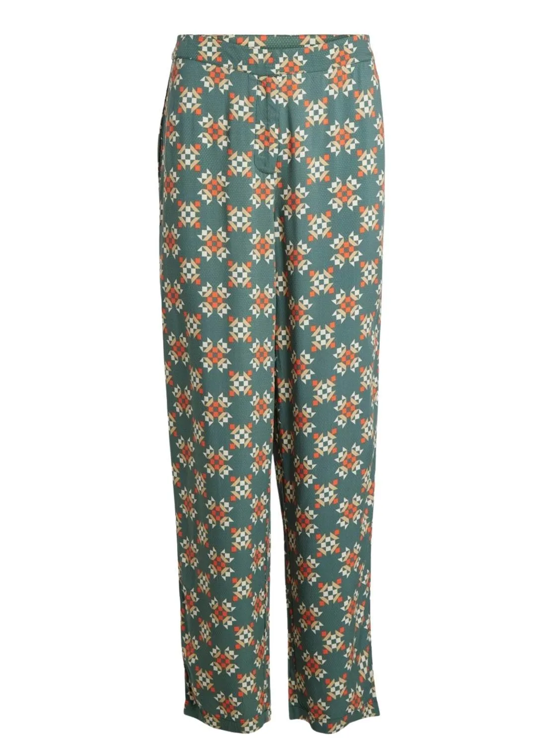 Vila Zugi Green Pants for Women