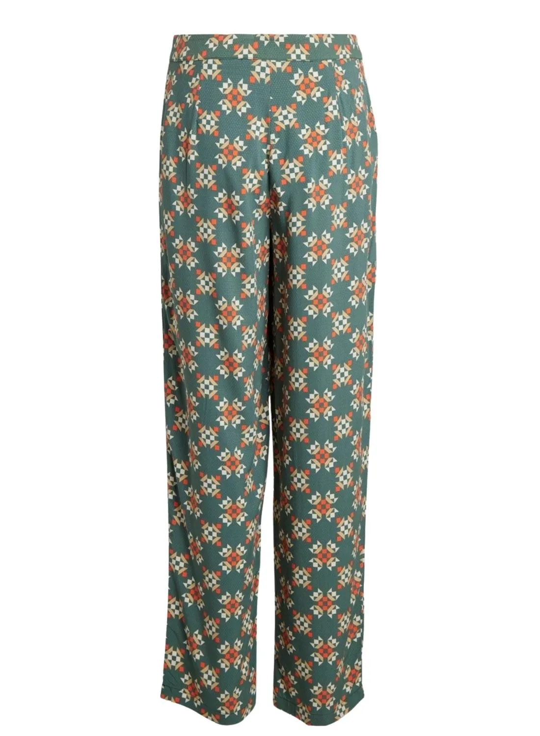 Vila Zugi Green Pants for Women