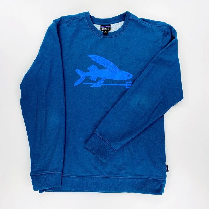 Patagonia Flying Fish Sweatshirt - Men's Second Hand Blue Sweatshirt - Size M | Hardloop