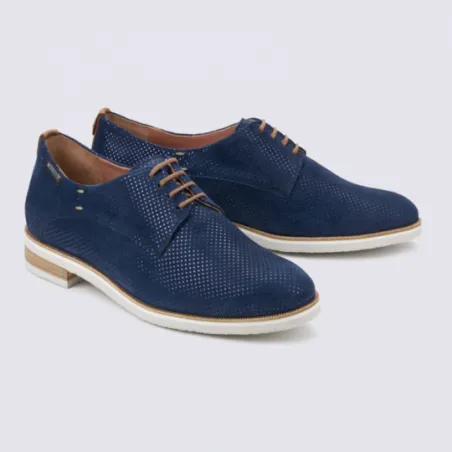 Patent Leather Derby City Shoes Mephisto Navy l Igert