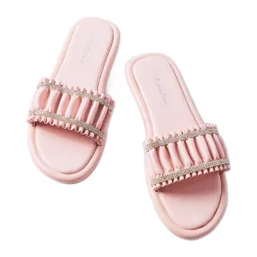 Pink Sandals with Anapor Zircons