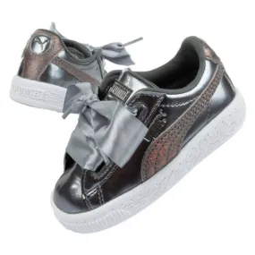 Puma Basket Jr 365995 01 Argent - Google SEO friendly.