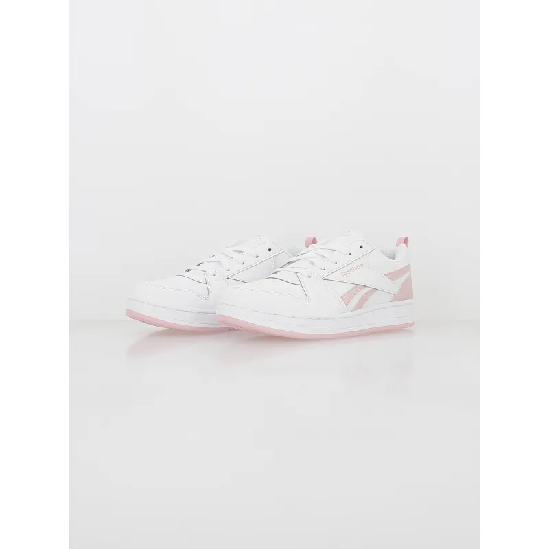 Reebok Royal Prime 2.0 Pink White Sequin Sneakers - Girls | wimod