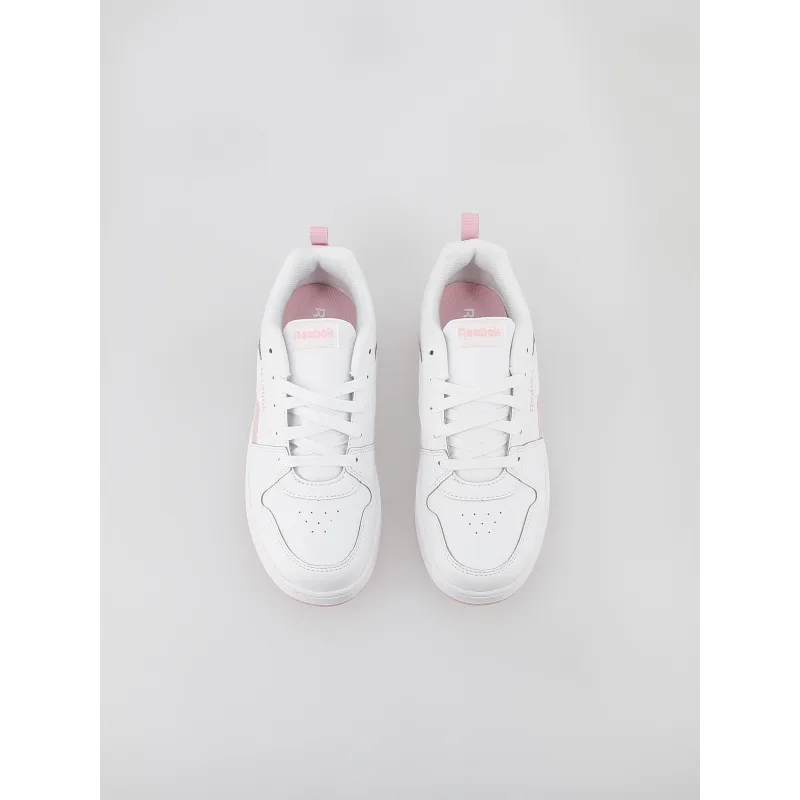 Reebok Royal Prime 2.0 Pink White Sequin Sneakers - Girls | wimod