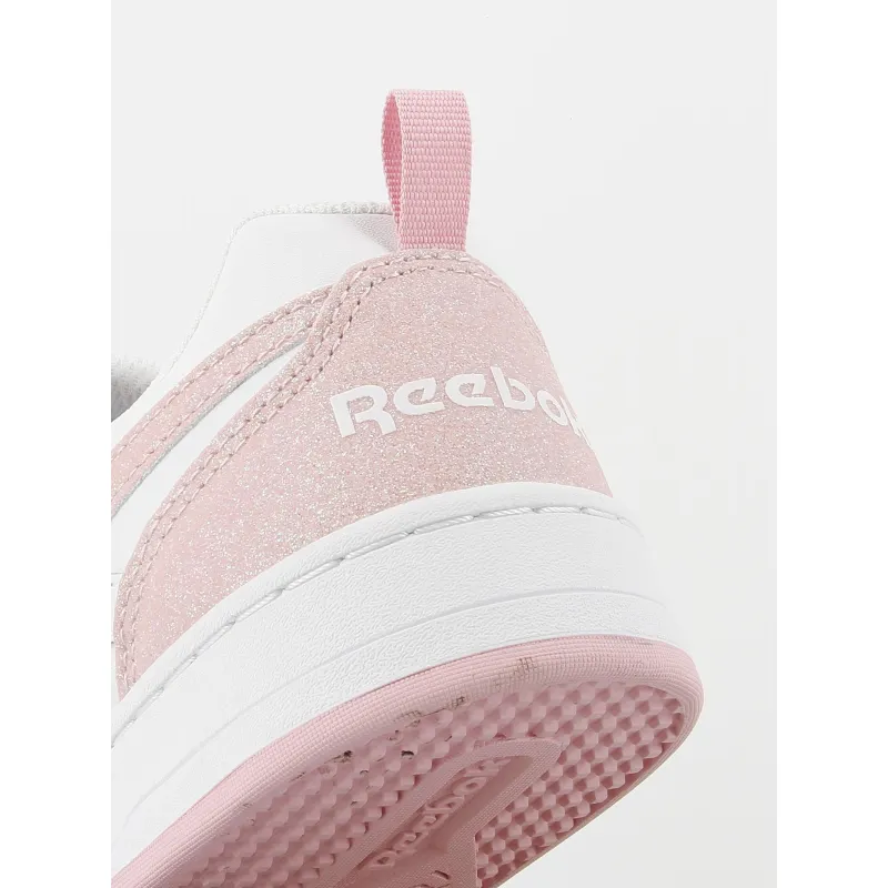 Reebok Royal Prime 2.0 Pink White Sequin Sneakers - Girls | wimod